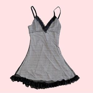 NWOT Widow Fishnet Slip Dress